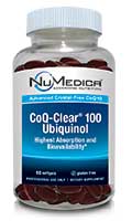 NuMedica CoQ-Clear 100 mg Ubiquinol (Citrus) - 60 sfgl professional-grade supplement