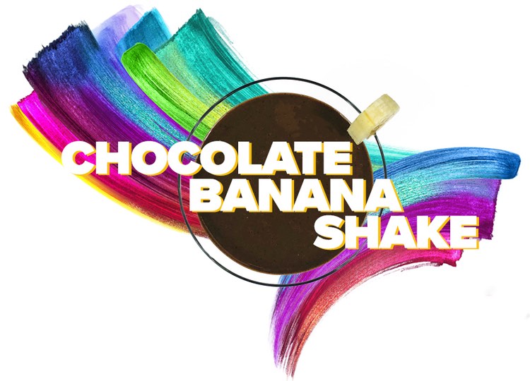 Chocolate Banana Shake with NuMedica Power Greens Chocolate, Total Vegan Chocolate and MCT Oil