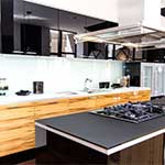 A freshly-cleaned modern kitchen