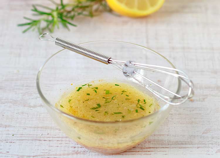 Creamy Lemon Herb Dressing. 