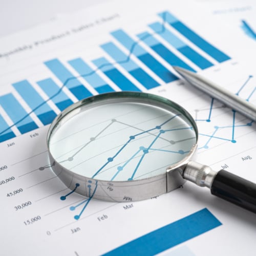 financial chart depicting rising mental health costs