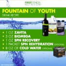 try the first fitness recipe Fountain of Youth which contains Biomega, Zavita, SPN Energy and SPN Rehydrate.
