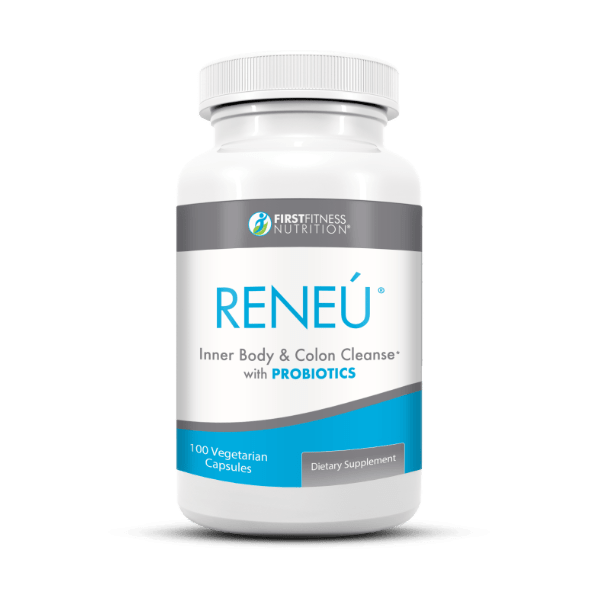 First Fitness Nutrition Reneú Inner Body & Colon Cleanse with Probiotics 100 vegetarian capsule dietary supplement
