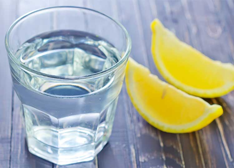 Glass of water with Lemon