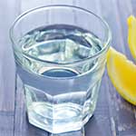 Glass of water with Lemon