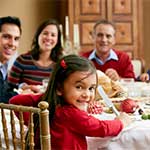 Hispanic Family Eating Together