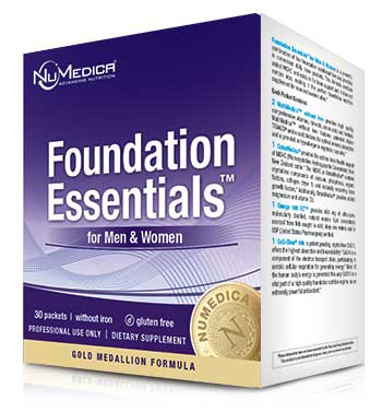NuMedica Foundation Essentials + CoQ10 + MCHC (no iron) - 30 packs professional-grade supplement