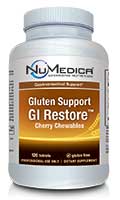 NuMedica Gluten Support GI Restore Chewable Cherry - 120t professional-grade supplement