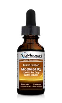NuMedica GS Micellized D3 1200 IU - 1 fl oz professional-grade supplement
