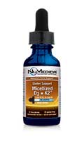 NuMedica GS Micellized D3 + K2 - 1 fl oz professional-grade supplement