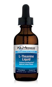 NuMedica L-Theanine Liquid - Natural Lemon - 2 fl. oz. professional-grade supplement