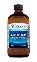 NuMedica MCT Oil USP - 8/16/32 oz professional-grade supplement