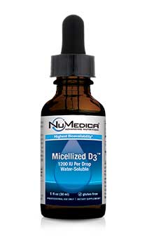 Micellized D3 1200 IU by NuMedica - 1 fl oz professional-grade dietary supplement