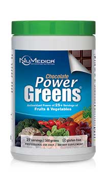 NuMedica Power Greens Chocolate - 30 svgs professional-grade supplement