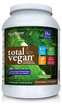 NuMedica Total Vegan Protein Chocolate - 14 svgs professional-grade supplement