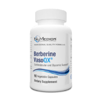 NuMedica Berberine VasoQX 90 vegetable capsule professional-grade dietary supplement.