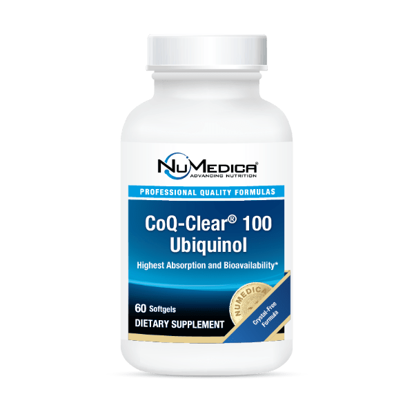 NuMedica CoQ-Clear 100 Ubiquinol (Citrus) - 60 softgels professional-grade dietary supplement