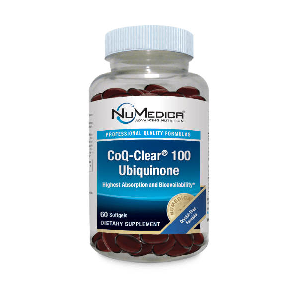 NuMedica CoQ-Clear 100 mg Ubiquinone (Citrus) - 60 sfgl professional-grade supplement