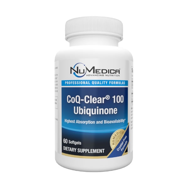 NuMedica CoQ-Clear 100 Ubiquinone  - 60 softgel professional-grade dietary supplement