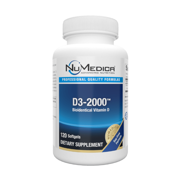 NuMedica D3-2000 - 120 softgels professional-grade supplement
