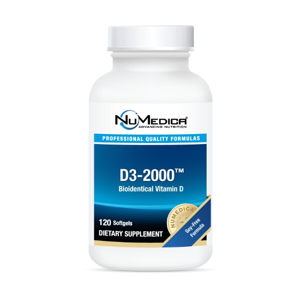 NuMedica D3-2000 - 120 sfgl professional-grade supplement