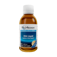 NuMedica DHA Liquid 6.8 fluid ounce professional-grade dietary supplement.