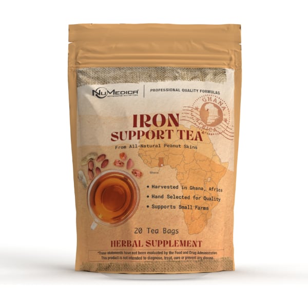 NuMedica Iron Support Tea 20 packets professional-grade dietary supplement