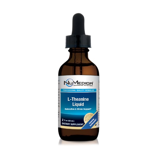 NuMedica L-Theanine Liquid - Natural Lemon - 2 fl. oz. professional-grade supplement
