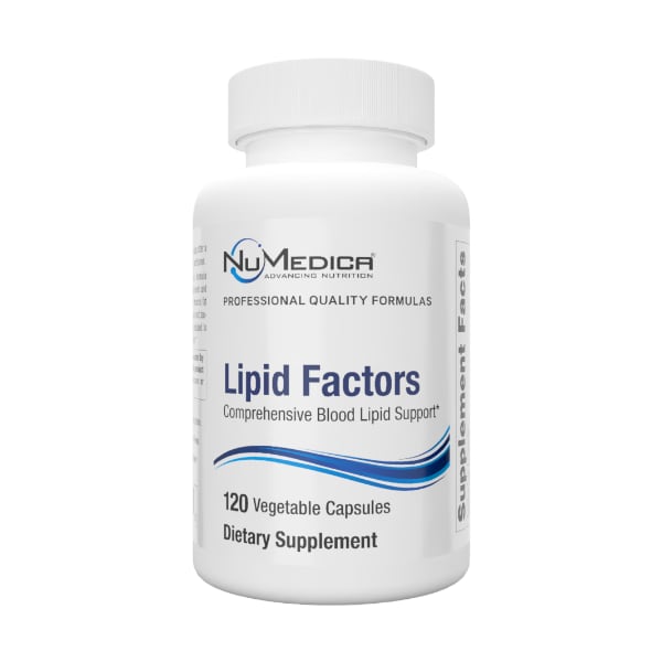 NuMedica Lipid Factors 120 vegetable capsule professional-grade dietary supplement.