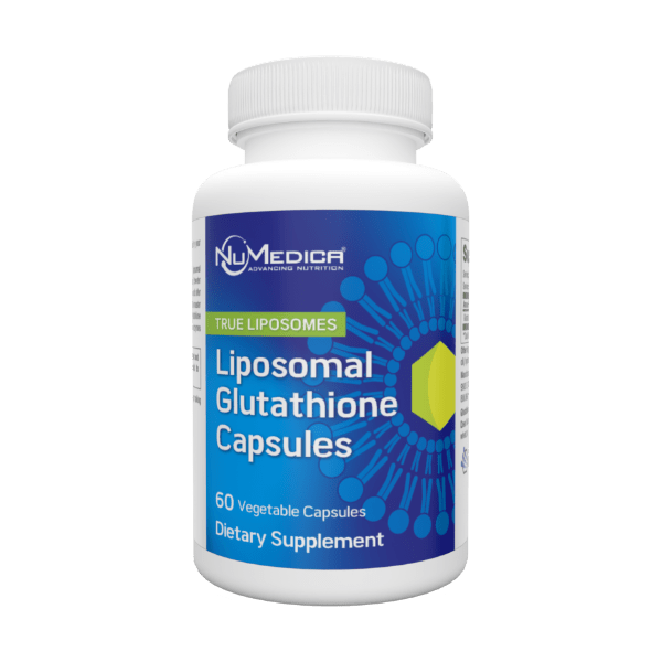 NuMedica Liposomal Glutathione 60 vegetable capsule professional-grade dietary supplement.