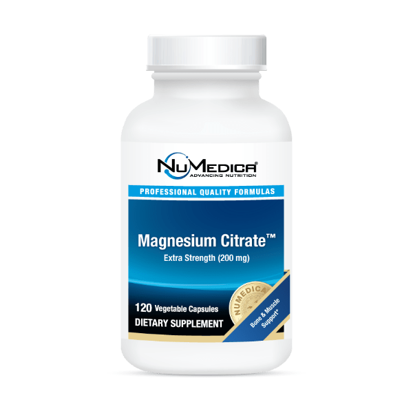 NuMedica Magnesium Citrate 120 vegetable capsule professional-grade dietary supplement