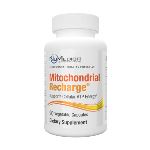 NuMedica Mitochondrial Recharge 90 vegetable capsule professional-grade dietary supplement.