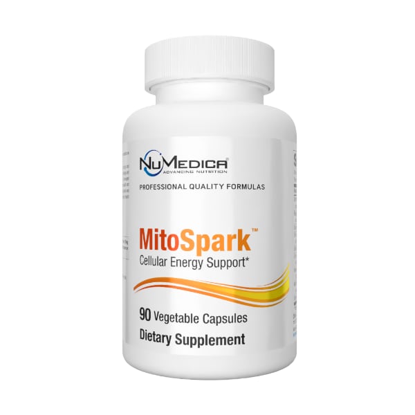 NuMedica Mitospark 90 vegetable capsule professional-grade dietary supplement.