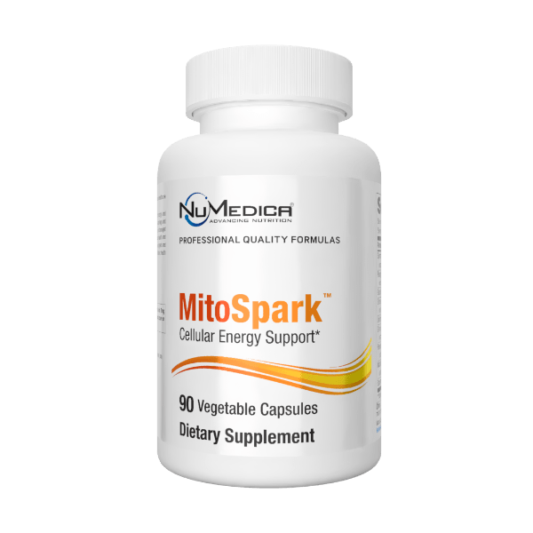 NuMedica Mitospark 90 vegetable capsules professional-grade dietary supplement.