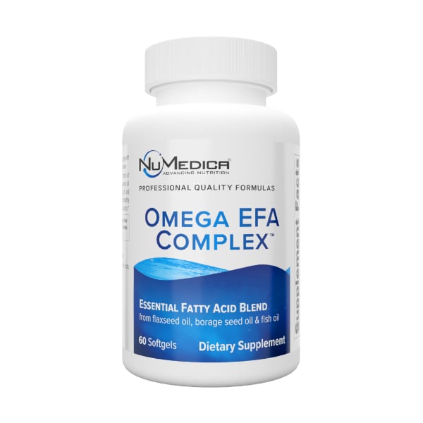 NuMedica Omega EFA Complex - 60 softgel professional-grade dietary supplement.