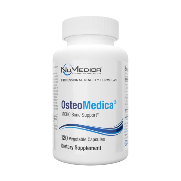 NuMedica OsteoMedica 120 vegetable capsule professional-grade dietary supplement.