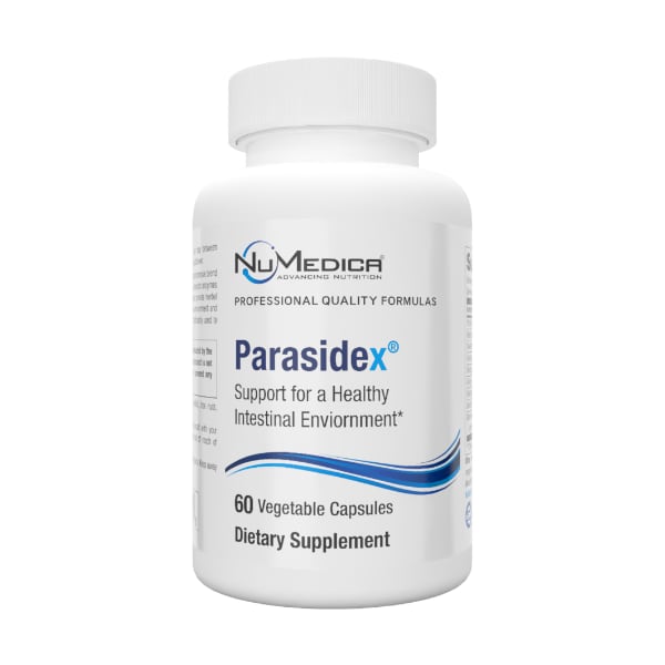 NuMedica ParasideX 60 vegetable capsule professional-grade dietary supplement.