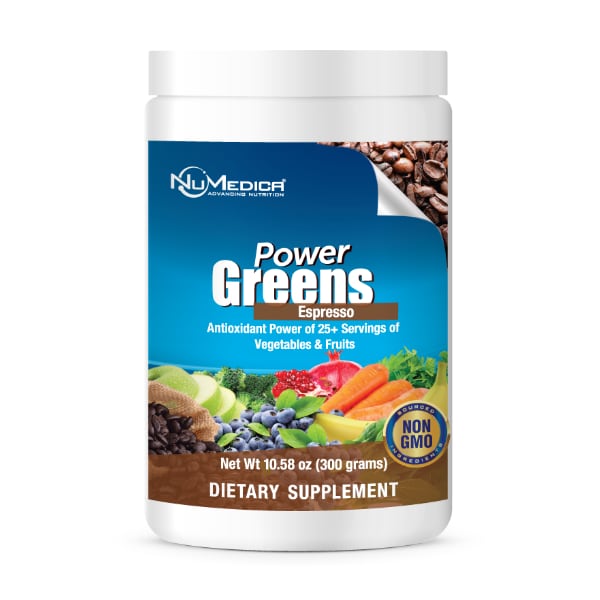 NuMedica Power Greens Espresso - 30 servings professional-grade dietary supplement