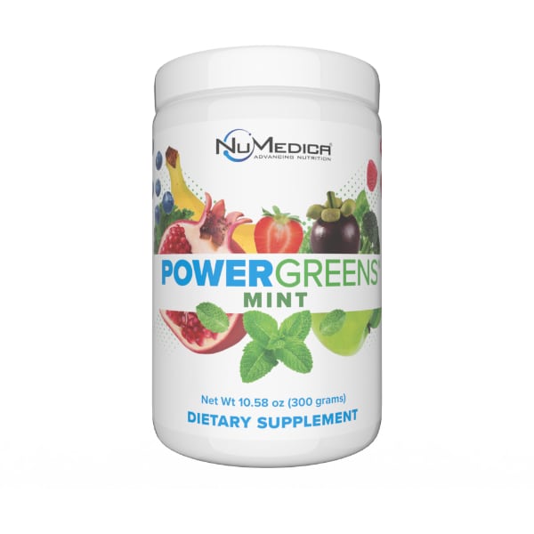 NuMedica Power Greens Mint - 30 servings professional-grade dietary supplement