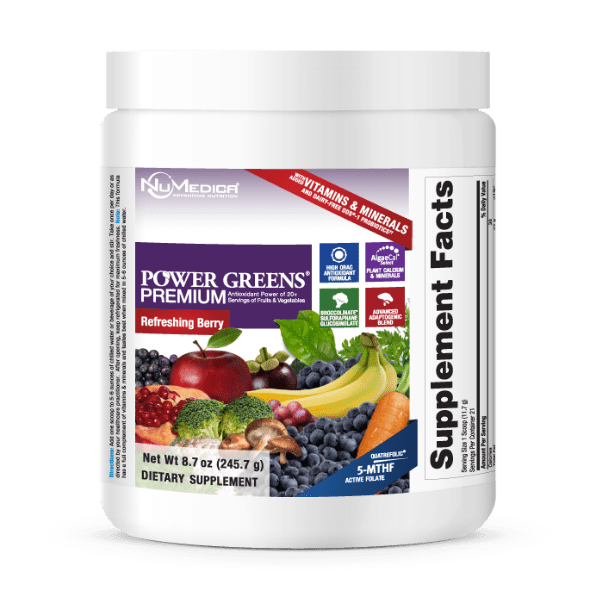 NuMedica Power Greens Premium Berry - 21 servings professional-grade dietary supplement