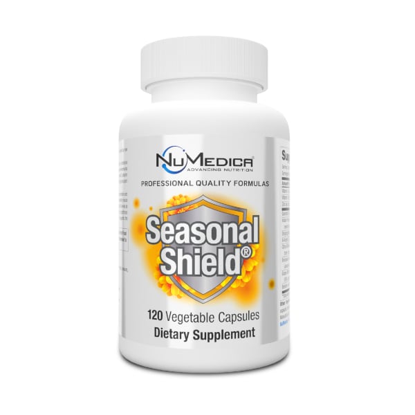 NuMedica Seasonal Shield 120 vegetable capsule professional-grade dietary supplement.