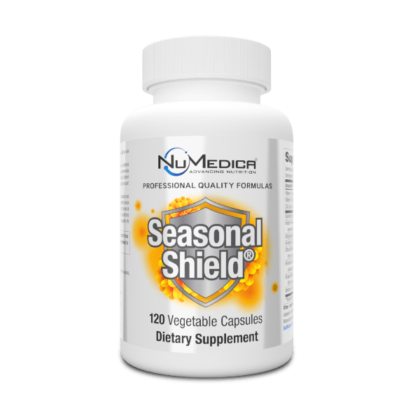 NuMedica Seasonal Shield 120 vegetable capsule professional-grade dietary supplement.