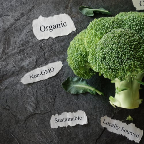 organic, non-gmo, sustainable, locally sourced, broccoli