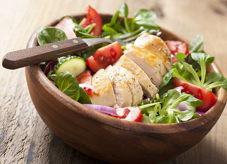 Spinach chicken Salad recipe image