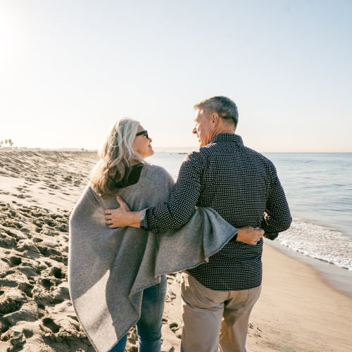 senior couple enjoying health and vitality